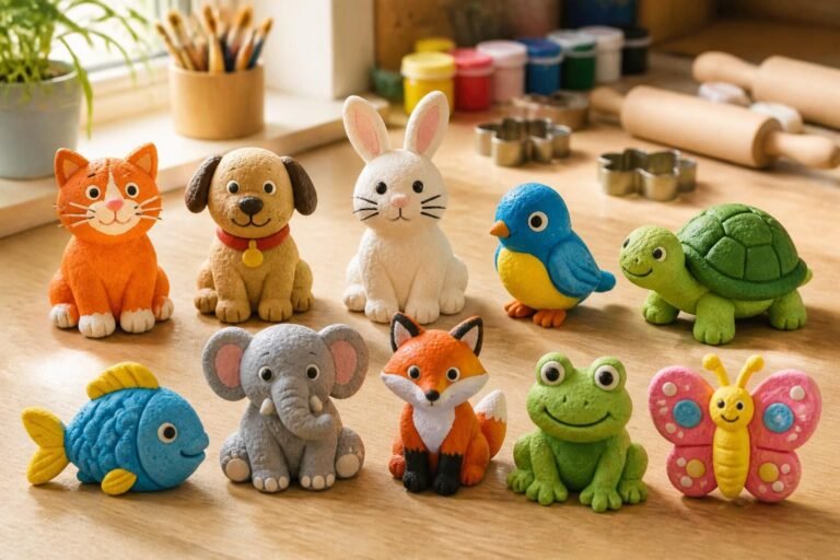 découvrez 10 modèles simples d'animaux en pâte à sel à réaliser facilement avec vos enfants pour des moments créatifs et ludiques en famille.