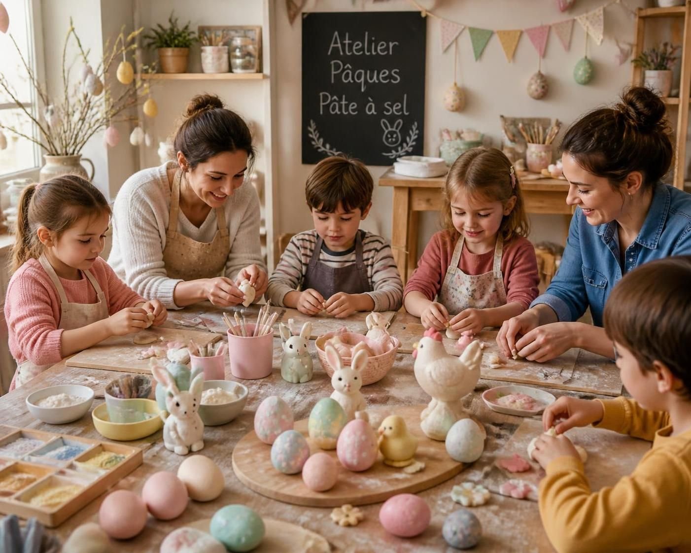 découvrez notre pâte à sel de pâques idéale pour créer des lapins, œufs et poules à modeler avec vos enfants. une activité ludique et créative pour célébrer les fêtes en famille.
