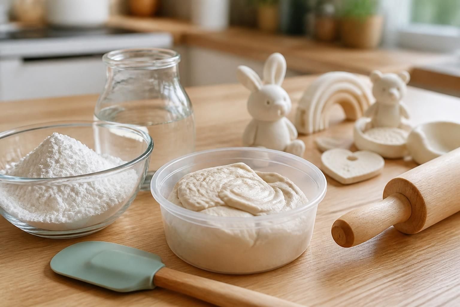 découvrez des alternatives à la pâte à sel traditionnelle avec des recettes sans sel utilisant la maïzena, des pâtes autodurcissantes et d'autres solutions faciles pour vos créations artistiques.