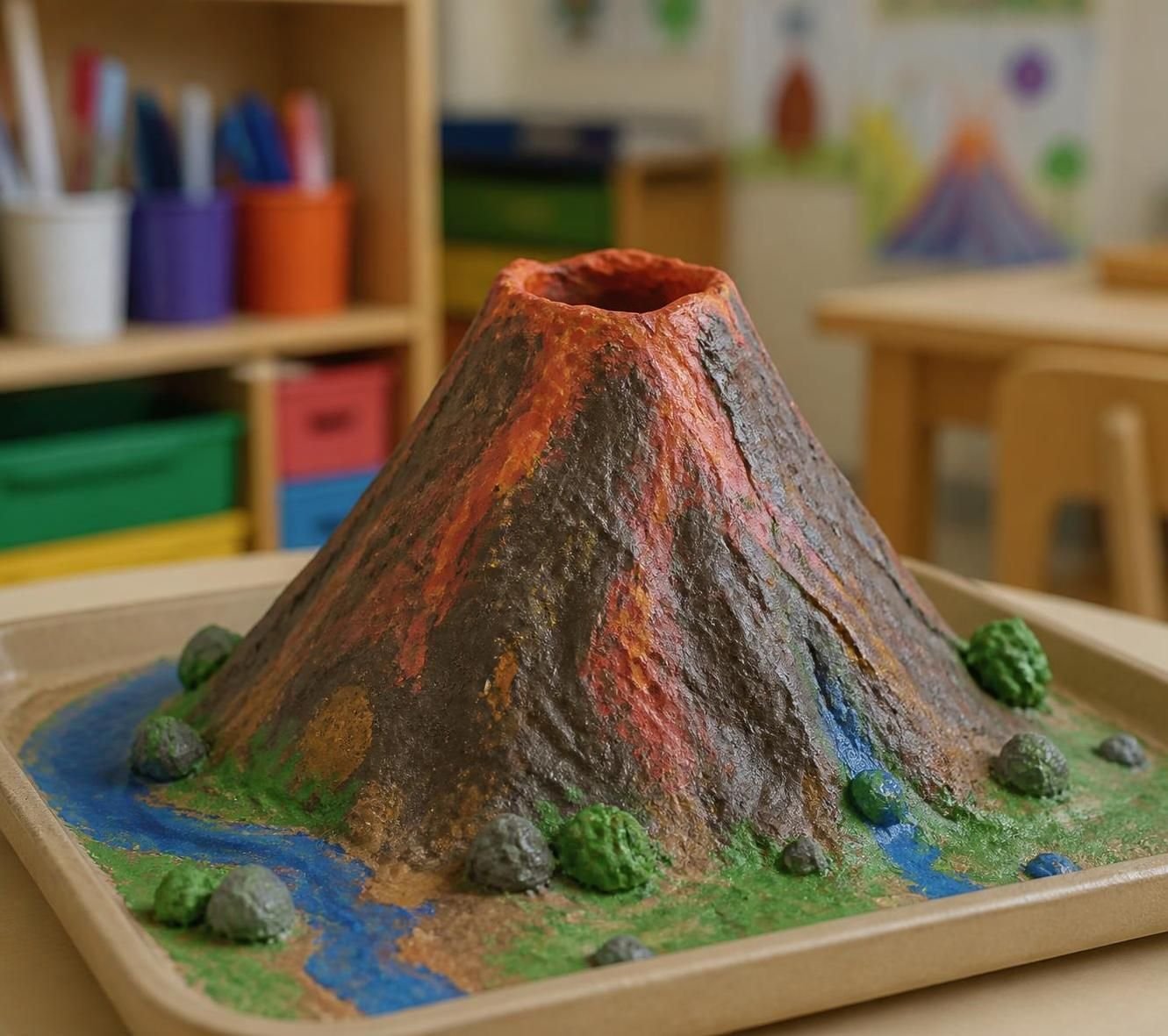 découvrez comment créer un volcan en pâte à sel, une expérience scientifique ludique qui captive et amuse toute la classe tout en apprenant les réactions chimiques.